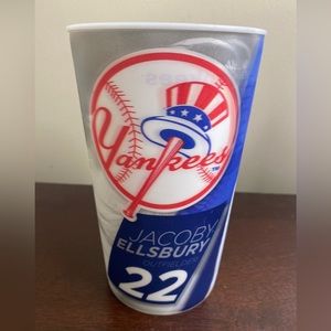 Jacoby Ellsbury NY Yankees Holographic 3-D Plastic 2015 Stadium MLB Souvenir Cup